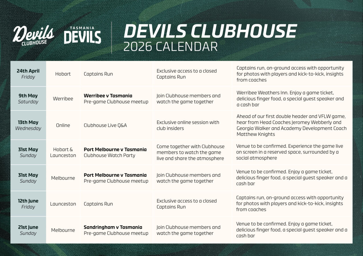070426 Devils Clubhouse 2026 Events Calendar